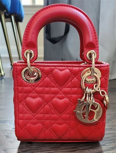 lady dior heart bag.